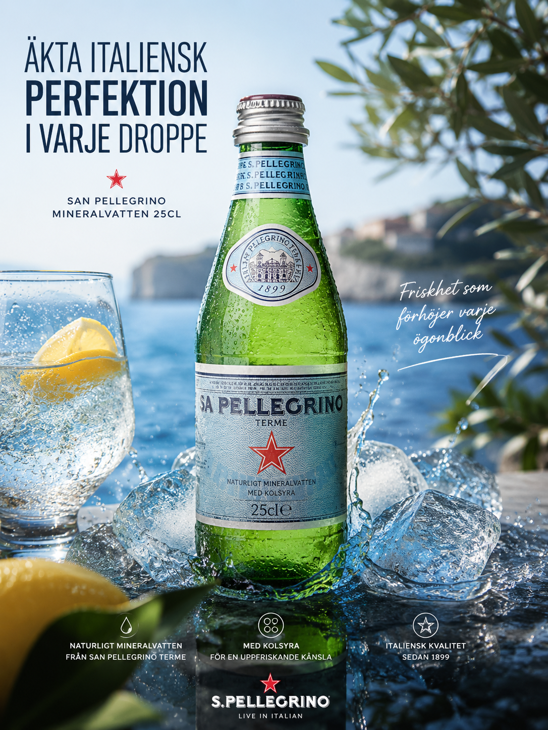 San Pellegrino Mineralvatten 25cl x 24st