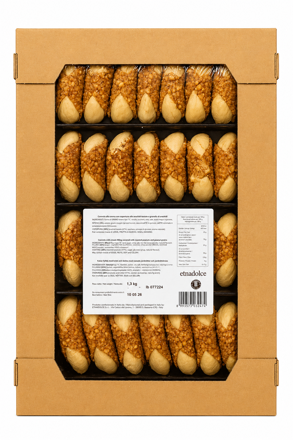 Cannoli Croccanti Salted Caramel 1,5 Kg