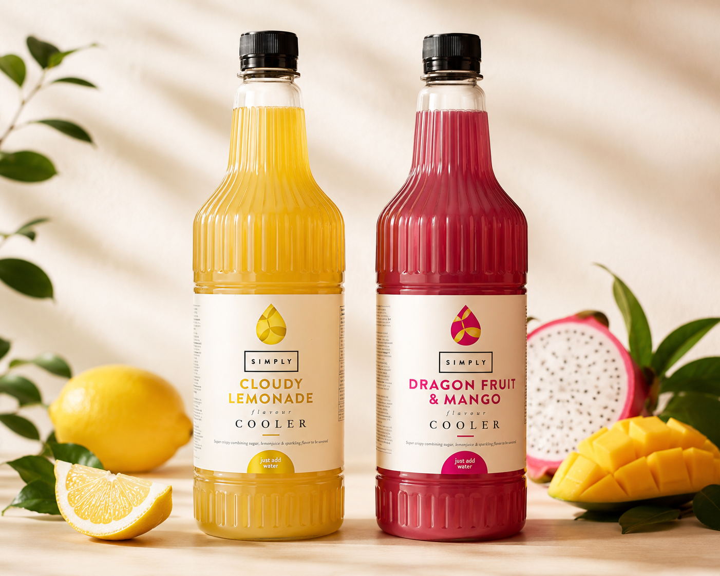 Lemonad Drakfrukt och Mango, Cloudy Lemonade syrup 1 L